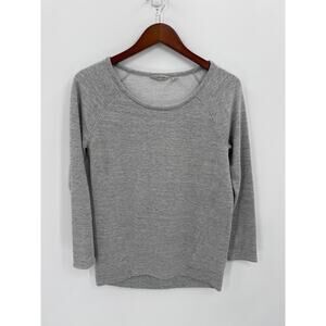Athleta Super Soft Women Oversized  XS Grey Lightweight Pullover Sweatshirt
